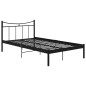 vidaXL Bettgestell Schwarz Metall 120x200 cm vidaXL Bettgestell Schwarz Metall 120x200 cm