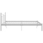 vidaXL Bettgestell Weiß Metall 140x200 cm vidaXL Bettgestell Weiß Metall 140x200 cm