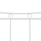 vidaXL Bettgestell Weiß Metall 140x200 cm vidaXL Bettgestell Weiß Metall 140x200 cm