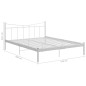 vidaXL Bettgestell Weiß Metall 140x200 cm vidaXL Bettgestell Weiß Metall 140x200 cm