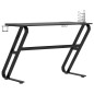 vidaXL Gaming-Schreibtisch mit ZZ-Gestell Schwarz und Rot 110x60x75 cm vidaXL Gaming-Schreibtisch mit ZZ-Gestell Schwarz und Rot 110x60x75 cm