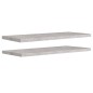 vidaXL Schweberegale 2 Stk. Betongrau 90x23,5x3,8 cm MDF vidaXL Schweberegale 2 Stk. Betongrau 90x23,5x3,8 cm MDF