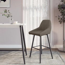 Barhocker Dunkelgrau Samt