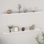 vidaXL Wandregale 2 Stk. Weiß 115x9x3 cm vidaXL Wandregale 2 Stk. Weiß 115x9x3 cm