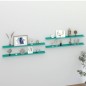 vidaXL Wandregale 4 Stk. Blau 115x9x3 cm vidaXL Wandregale 4 Stk. Blau 115x9x3 cm