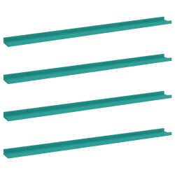 vidaXL Wandregale 4 Stk. Blau 115x9x3 cm
