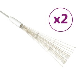 vidaXL Feuerwerk-Lichterketten 2 Stk. Kaltweiß 20 cm 280 LEDs