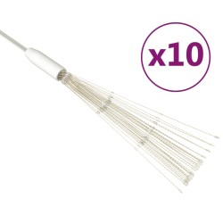 vidaXL Feuerwerk-Lichterketten 10 Stk. Kaltweiß 20 cm 140 LEDs