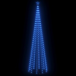 vidaXL LED-Weihnachtskegelbaum Blau 400 LEDs Dekoration 100x360 cm