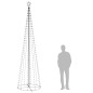 vidaXL LED-Weihnachtskegelbaum Blau 400 LEDs Dekoration 100x360 cm vidaXL LED-Weihnachtskegelbaum Blau 400 LEDs Dekoration 100x360 cm