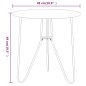 vidaXL Beistelltisch Golden und Schwarze Marmor-Optik 48 cm MDF Eisen vidaXL Beistelltisch Golden und Schwarze Marmor-Optik 48 cm MDF Eisen