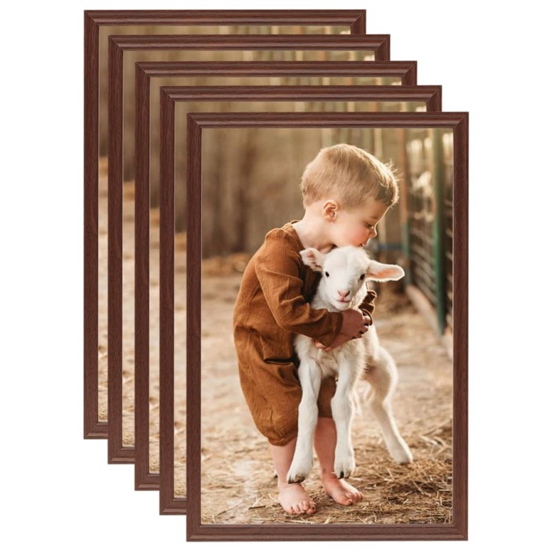 vidaXL Bilderrahmen Collage 5 Stk. für Tisch Braun 21x29,7 cm MDF vidaXL Bilderrahmen Collage 5 Stk. für Tisch Braun 21x29,7 cm MDF