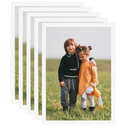 vidaXL Bilderrahmen Collage 5 Stk. für Wand Tisch Weiß 42x59,4 cm MDF