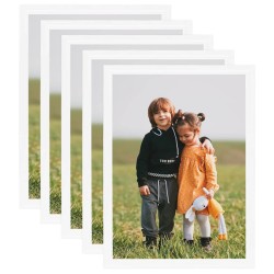 vidaXL Bilderrahmen Collage 5 Stk. für Wand Tisch Weiß 50x70 cm MDF