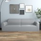 vidaXL Stretch Sofahusse 3-Sitzer Grau Polyester-Jersey vidaXL Stretch Sofahusse 3-Sitzer Grau Polyester-Jersey