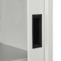 vidaXL Schrank mit Schiebetür Hellgrau 90x40x90 cm Stahl vidaXL Schrank mit Schiebetür Hellgrau 90x40x90 cm Stahl