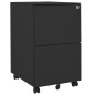 vidaXL Aktenschrank mit Rollen Anthrazit 39x45x67 cm Stahl vidaXL Aktenschrank mit Rollen Anthrazit 39x45x67 cm Stahl
