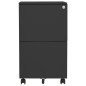 vidaXL Aktenschrank mit Rollen Anthrazit 39x45x67 cm Stahl vidaXL Aktenschrank mit Rollen Anthrazit 39x45x67 cm Stahl