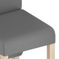 vidaXL Esszimmerstühle 2 Stk. Grau Kunstleder vidaXL Esszimmerstühle 2 Stk. Grau Kunstleder