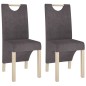 vidaXL Esszimmerstühle 2 Stk. Taupe Stoff vidaXL Esszimmerstühle 2 Stk. Taupe Stoff