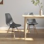 vidaXL Esszimmerstühle 2 Stk. Grau PP vidaXL Esszimmerstühle 2 Stk. Grau PP