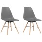vidaXL Esszimmerstühle 2 Stk. Grau PP vidaXL Esszimmerstühle 2 Stk. Grau PP