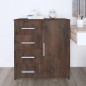 vidaXL Sideboard Räuchereiche 79x35x88 cm Holzwerkstoff vidaXL Sideboard Räuchereiche 79x35x88 cm Holzwerkstoff