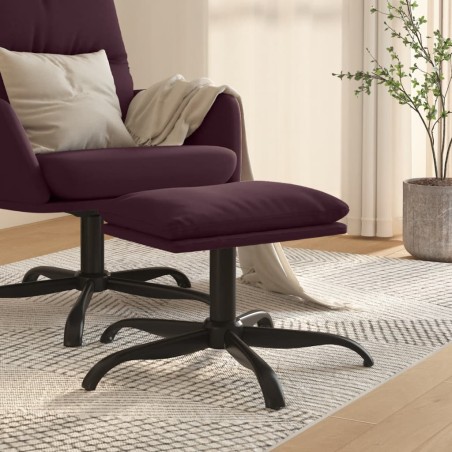 vidaXL Fußhocker Lila 60x60x36 cm Stoff