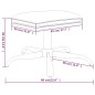 vidaXL Fußhocker Lila 60x60x36 cm Stoff vidaXL Fußhocker Lila 60x60x36 cm Stoff
