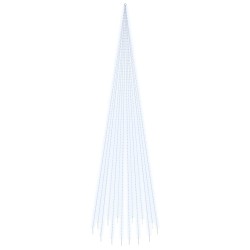 vidaXL LED-Weihnachtsbaum für Fahnenmast Kaltweiß 1134 LEDs 800 cm