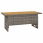 vidaXL Gartentisch Grau 100x50x43/63 cm Akazienholz & Poly Rattan vidaXL Gartentisch Grau 100x50x43/63 cm Akazienholz & Poly Rattan
