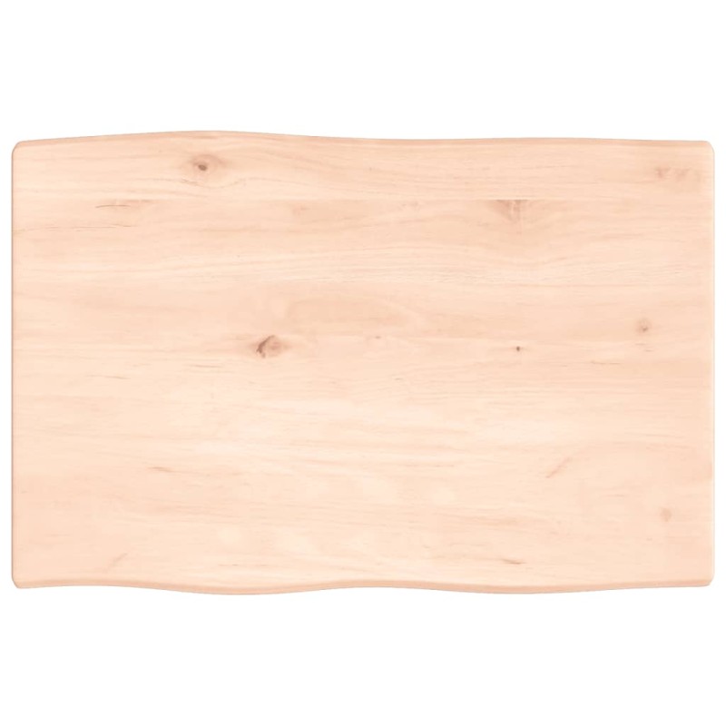 vidaXL Tischplatte 60x40x2 cm Massivholz Eiche Unbehandelt Baumkante vidaXL Tischplatte 60x40x2 cm Massivholz Eiche Unbehandelt Baumkante