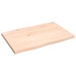 vidaXL Tischplatte 60x40x2 cm Massivholz Eiche Unbehandelt Baumkante vidaXL Tischplatte 60x40x2 cm Massivholz Eiche Unbehandelt Baumkante