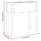 vidaXL Pflanzkübel mit Einsatz Braun 71x37x76 cm Massivholz Tanne vidaXL Pflanzkübel mit Einsatz Braun 71x37x76 cm Massivholz Tanne