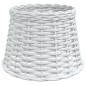 vidaXL Lampenschirm Weiß Ø25x17 cm Korbweide vidaXL Lampenschirm Weiß Ø25x17 cm Korbweide