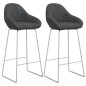 vidaXL Barhocker 2 Stk. Dunkelgrau Samt vidaXL Barhocker 2 Stk. Dunkelgrau Samt
