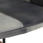 Schaukelstuhl Grau Echtleder und Canvas Schaukelstuhl Grau Echtleder und Canvas