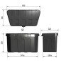 ProPlus Lagerbox für Zugdeichsel Kunsstoff 320 x 630 x 355 mm 340061 ProPlus Lagerbox für Zugdeichsel Kunsstoff 320 x 630 x 355 mm 340061