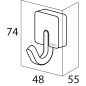 Tiger Impuls Handtuchhaken Chrom Metall 4,8x5,5 cm 387130346 Tiger Impuls Handtuchhaken Chrom Metall 4,8x5,5 cm 387130346