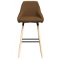 vidaXL Barhocker 2 Stk. Braun Stoff vidaXL Barhocker 2 Stk. Braun Stoff