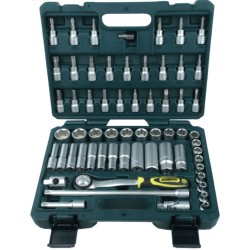 Brüder Mannesmann 61-teiliges Ratschen-Steckschlüssel-Set 3/8" 2045