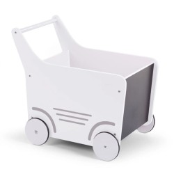 CHILDHOME Holz-Spielzeugwagen Weiß WODSTRW