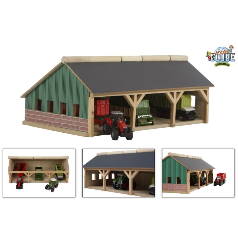 Kids Globe Traktor-Schuppen Groß 1:87 610491 Kids Globe Traktor-Schuppen Groß 1:87 610491