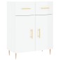Highboard Hochglanz-Weiß 69,5x34x180 cm Holzwerkstoff Highboard Hochglanz-Weiß 69,5x34x180 cm Holzwerkstoff