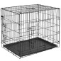 @Pet Hundetransportbox Metall 77,5x48,5x55,5 cm Schwarz 15002 @Pet Hundetransportbox Metall 77,5x48,5x55,5 cm Schwarz 15002