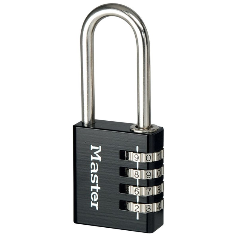 Master Lock Kombinations-Vorhängeschloss Aluminium Schwarz 40 mm 7640EURDBLKLH Master Lock Kombinations-Vorhängeschloss Aluminium Schwarz 40 mm 7640EURDBLKLH