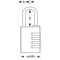 Master Lock Kombinations-Vorhängeschloss Aluminium Schwarz 40 mm 7640EURDBLKLH Master Lock Kombinations-Vorhängeschloss Aluminium Schwarz 40 mm 7640EURDBLKLH