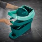 Leifheit Bodenwischer-Set Profi XL mit Wischtuchpresse und Rolleimer Grün 55096 Leifheit Bodenwischer-Set Profi XL mit Wischtuchpresse und Rolleimer Grün 55096