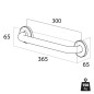 Tiger Wandhaltegriff Libra 30 cm Chrom 1330030346 Tiger Wandhaltegriff Libra 30 cm Chrom 1330030346