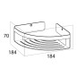 Tiger Eckablage für Dusche Caddy Silbern 1400430946 Tiger Eckablage für Dusche Caddy Silbern 1400430946